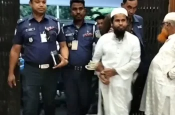 মদনে মাদ্রাসা শিক্ষকের ধর্ষণ মামলায় রিমান্ড শেষে কারাগারে পাঠানো