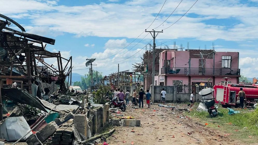 মিয়ানমারে খনিজ গুদামে বিস্ফোরণে ৫৫ জন নিহত