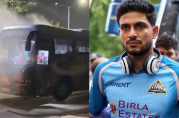 গুজরাটের ফাইনাল পরবর্তী বাসে অগ্নিকাণ্ড, ক্রিকেটাররা নিরাপদে