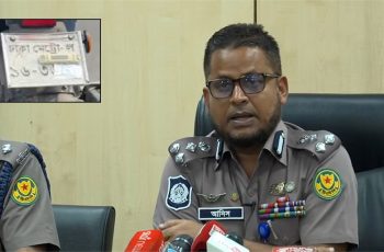 এআই ক্যামেরা ফাঁকি দিতে নম্বরপ্লেট ঢেকে চলাচলকারীকে পুলিশ আটক করেছে