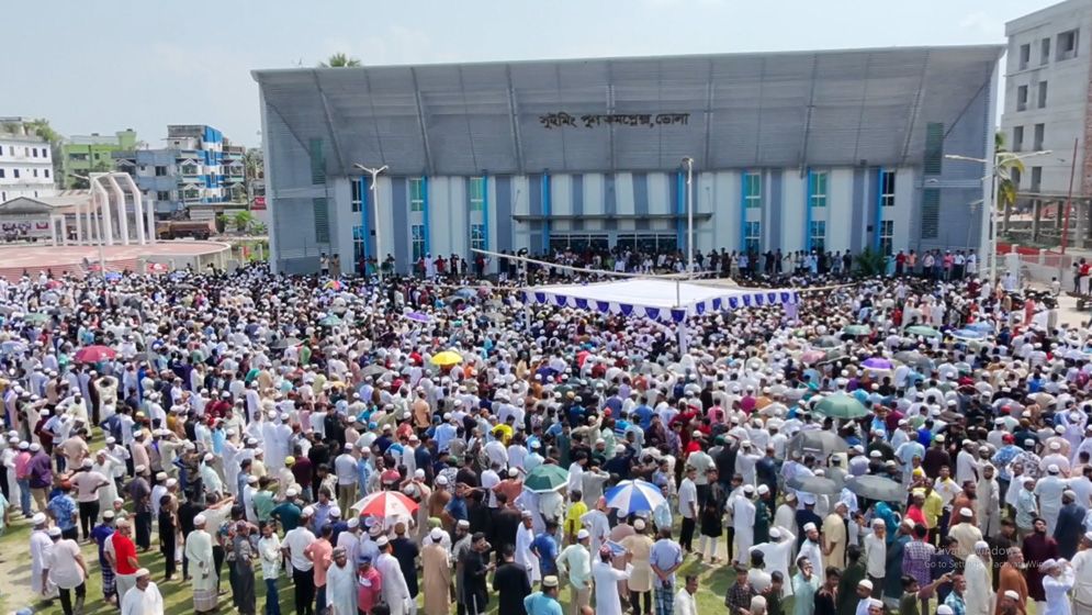 ভোলায় দাফন করা হলো তোফায়েল আহমেদকে