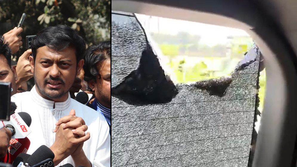 যশোরে নাসীরুদ্দীন পাটওয়ারীর গাড়িতে হামলা, আহত ৪