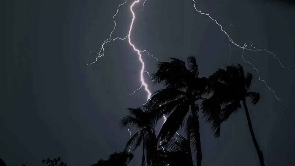 রাতের মধ্যে ৯ অঞ্চলে ঝড়ের পূর্বাভাস