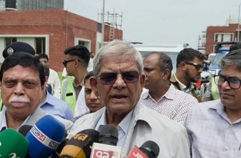 নারায়ণগঞ্জের গন্ধর্বপুর পানি শোধনাগার পরিদর্শন মির্জা ফখরুলের