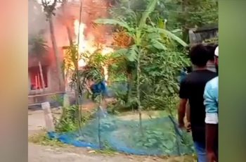 পাবনায় রিয়া হত্যা মামলায় অভিযুক্তের বাড়িতে আগুন, মৃত্যু ৩