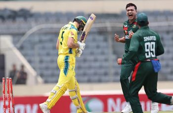 মিরপুরে অস্ট্রেলিয়ার ৩ ব্যাটার আউট, রান ০