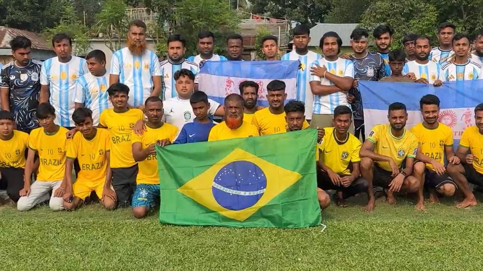 হিলিতে ব্রাজিলের বিপক্ষে আর্জেন্টিনার ২-১ গোলের হার