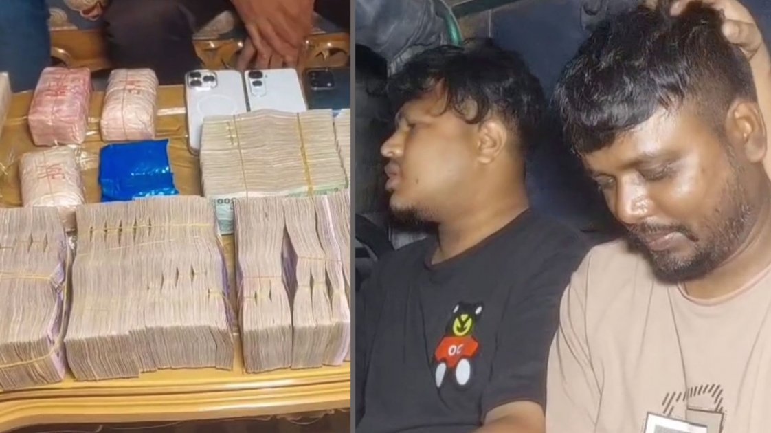 গাজীপুরে ১০ হাজার ইয়াবা ও ৫৮ লাখ টাকাসহ দুইজন গ্রেপ্তার