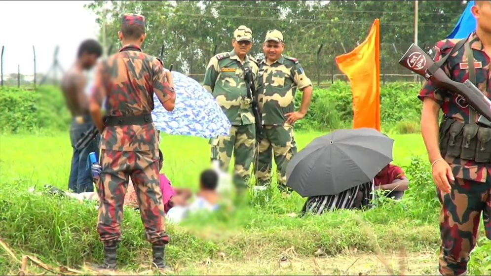 রৌমারী সীমান্তে বিএসএফের পুশ ইন: ৪৮ ঘণ্টা পরও ফেরত নেয়নি ৯ জনকে