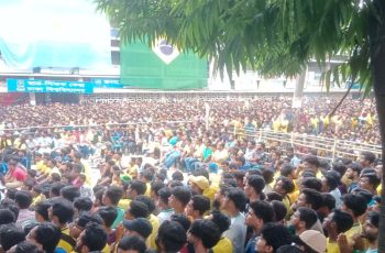 হাইতি-ব্রাজিল ম্যাচে টিএসসিতে উৎসবের আমেজ