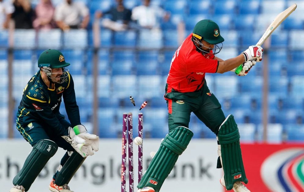 বাংলাদেশের ১০৯ রানের জবাবে অস্ট্রেলিয়া জয় পায় ৬৬ বলে