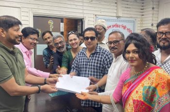 বাপ্পারাজের মনোনয়নপত্র জমা, মুক্তির প্যানেলে সমর্থন