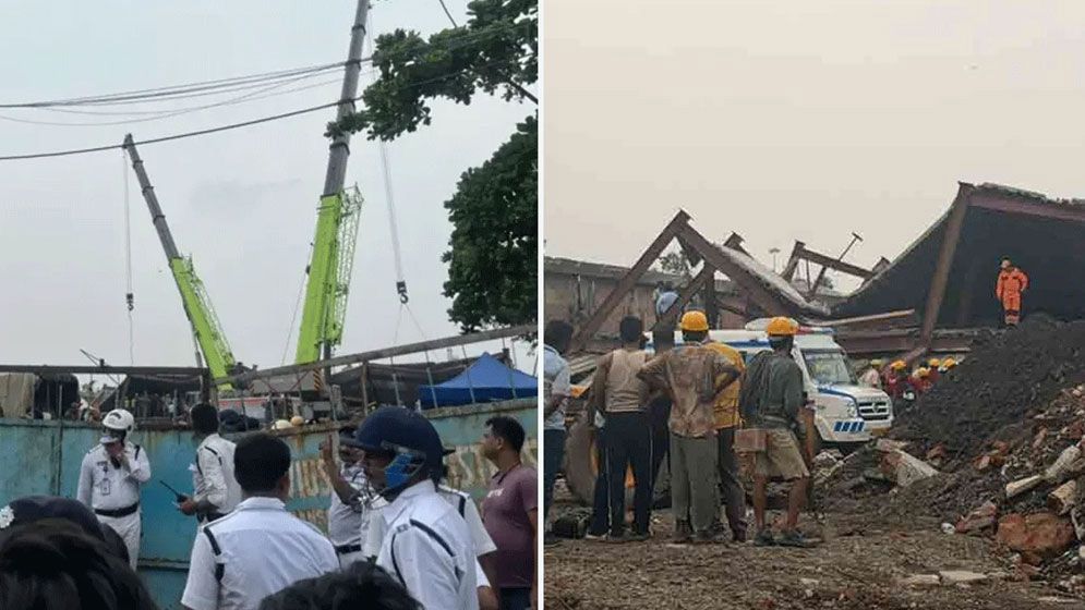 কলকাতায় গুদামের ছাদ ধসে নিহত ১০, উদ্ধার অভিযান অব্যাহত