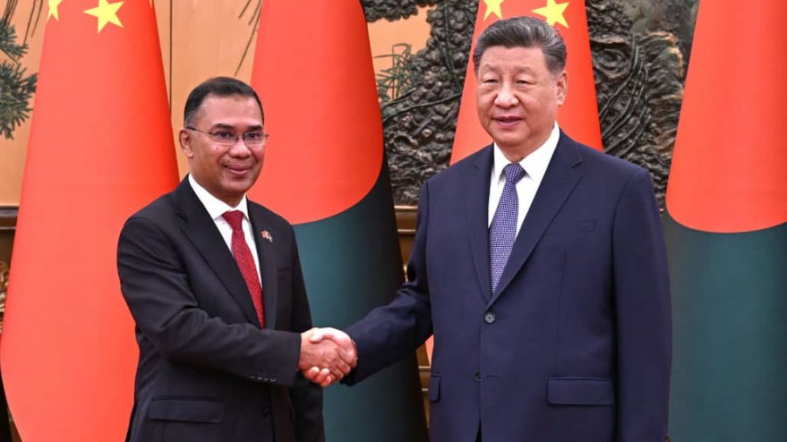 বেইজিংয়ে তারেক রহমান ও শি জিনপিংয়ের বৈঠক