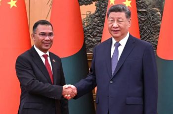 বেইজিংয়ে তারেক রহমান ও শি জিনপিংয়ের বৈঠক