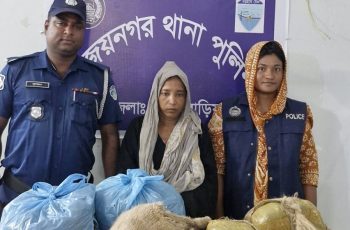 বিজয়নগরে ৩০ কেজি গাঁজাসহ নারী গ্রেফতার