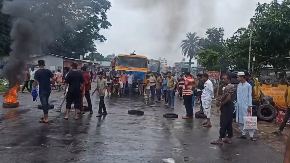 ভাঙ্গায় সংঘর্ষে যুবক নিহত, মহাসড়ক অবরোধ