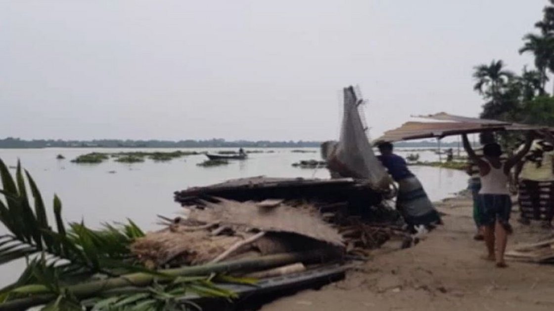 নদ–নদীর পানি কমছে, বাড়ছে ভাঙন: কুড়িগ্রামে ৩৬ পয়েন্টে ক্ষতি
