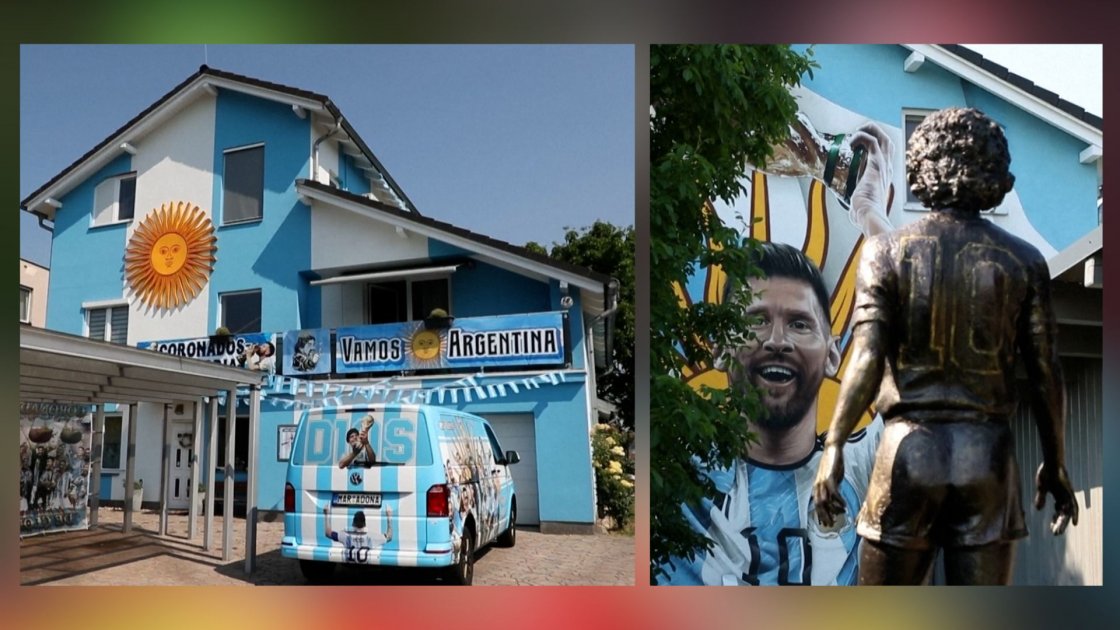 আর্জেন্টিনার প্রতি অগাধ ভালোবাসা: চেক প্রজাতন্ত্রের বাড়িতে মেসি-ম্যারাডোনা