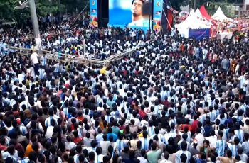 টিএসসিতে আর্জেন্টিনার জয় উপভোগ করলেন ফুটবলপ্রেমীরা