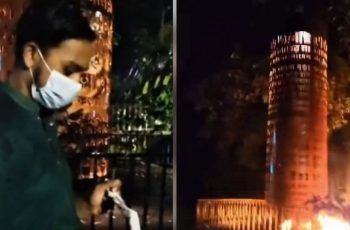 খাগড়াছড়িতে জুলাই স্মৃতিস্তম্ভে আগুন, সাবেক ছাত্রলীগ নেতা আটক