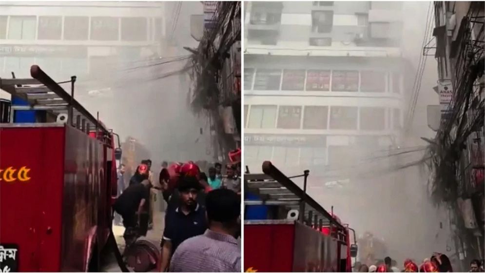 চকবাজারের হাজী বাশার মার্কেটে আগুন নিয়ন্ত্রণে
