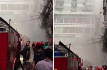 চকবাজারের হাজী বাশার মার্কেটে আগুন নিয়ন্ত্রণে