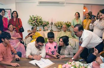 আমির খানের তৃতীয় বিয়ের আয়োজন, সন্তানদের উপস্থিতি