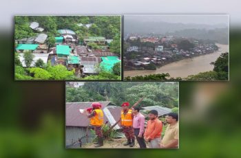 টানা বর্ষণে ৩ পার্বত্য জেলায় পাহাড়ধসের শঙ্কা