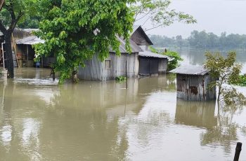 ত্রিপুরার পাহাড়ি ঢলে আখাউড়ার নিম্নাঞ্চল প্লাবিত