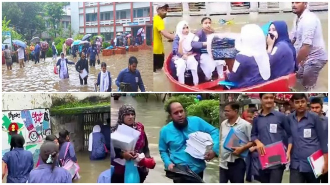 দুর্যোগের মধ্যেই এইচএসসি পরীক্ষা: শিক্ষার্থীদের ভোগান্তি ও ক্ষোভ