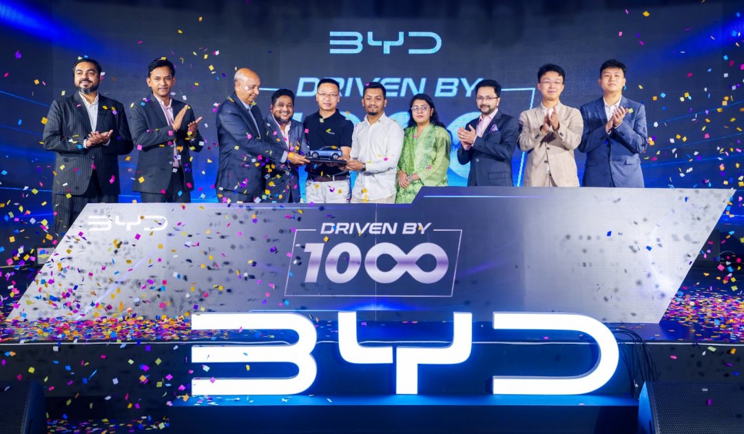 বিওয়াইডির ১ হাজার এনইভি বিক্রির মাইলফলক উদযাপন