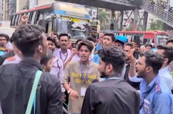 উত্তরায় শিক্ষার্থীদের সড়ক অবরোধ, শিক্ষামন্ত্রীর পদত্যাগের দাবি