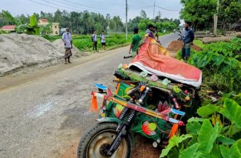 শেরপুরে সড়ক দুর্ঘটনায় অটোরিকশার চালকসহ নিহত ২