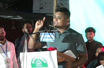 হাসনাত আব্দুল্লাহর বক্তব্য: পালিয়ে যাবে না বলে আসবে না