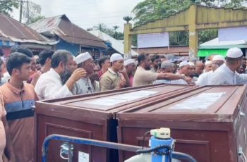 সৌদিতে দুর্ঘটনায় নিহত দুই ভাইয়ের অন্ত্যেষ্টিক্রিয়া সম্পন্ন
