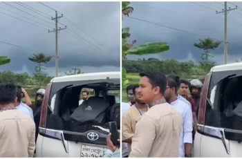 গোলাপগঞ্জে সারজিস আলমের গাড়িতে হামলা, নিরাপত্তা বাড়ানো হয়েছে