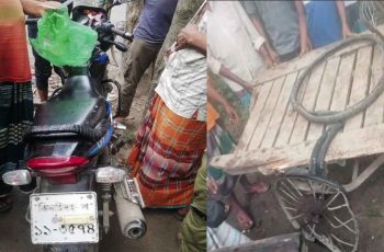 ঝিনাইদহে বাসের চাকায় পিষ্ট হয়ে মোটরসাইকেল আরোহীর মৃত্যু