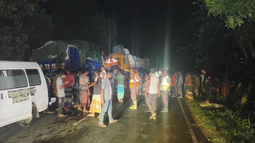 ঝিনাইদহে ট্রাক সংঘর্ষে চালক নিহত, আহত ২