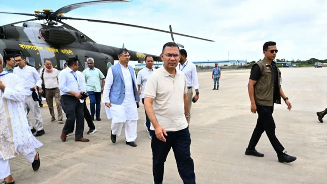 মহেশখালীর মাতারবাড়িতে পৌঁছেছেন প্রধানমন্ত্রী তারেক রহমান