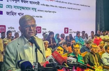 মির্জা ফখরুলের অভিযোগ, বিরোধীদল শেখ হাসিনার ভাষায় কথা বলছে