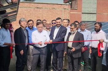সাভারে গুঞ্জে ইউনাইটেডের রুফটপ সোলার পিভি প্রকল্পের উদ্বোধন