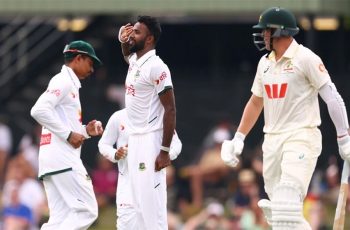 বাংলাদেশের পেসারদের দাপটে অস্ট্রেলিয়াকে চেপে ধরেছে বাংলাদেশ