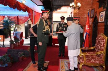 নেপালে ভারতীয় সেনাপ্রধানকে সম্মানসূচক জেনারেল পদমর্যাদা প্রদান