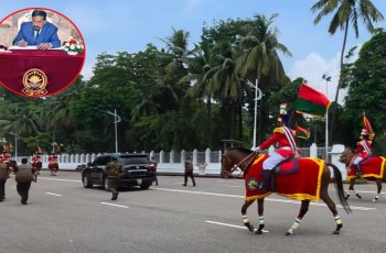 অস্থায়ী রাষ্ট্রপতি হাফিজ উদ্দিন আহমদের বঙ্গভবন থেকে বিদায়