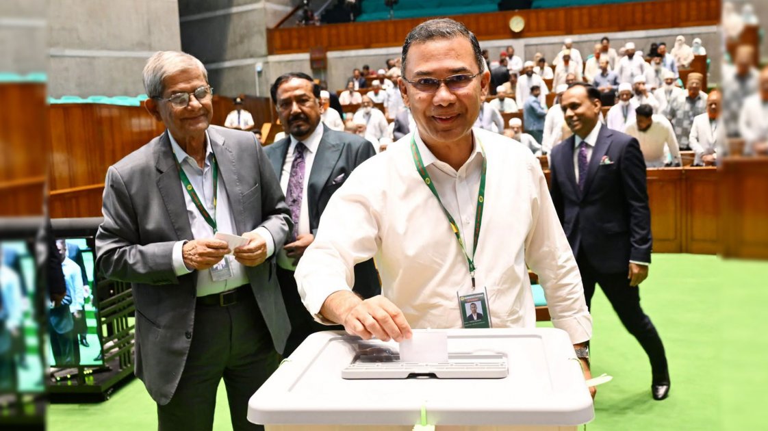 মির্জা ফখরুলের সঙ্গে ভোট দিলেন প্রধানমন্ত্রী তারেক রহমান