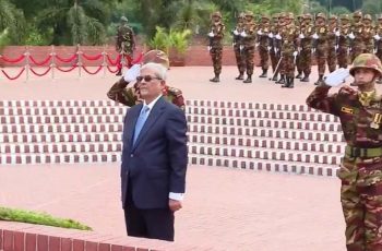 নবনির্বাচিত রাষ্ট্রপতির জাতীয় স্মৃতিসৌধে শ্রদ্ধা নিবেদন