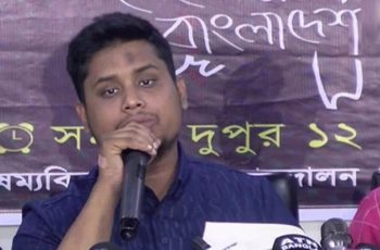 ব্রাহ্মণবাড়িয়ার মানুষের কাছে দুঃখ প্রকাশ করেছেন হাসনাত আব্দুল্লাহ