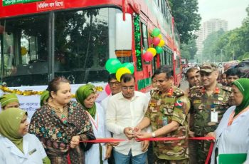 ঢামেকের স্বাস্থ্যকর্মীদের জন্য নতুন বিআরটিসি বাস সার্ভিস চালু