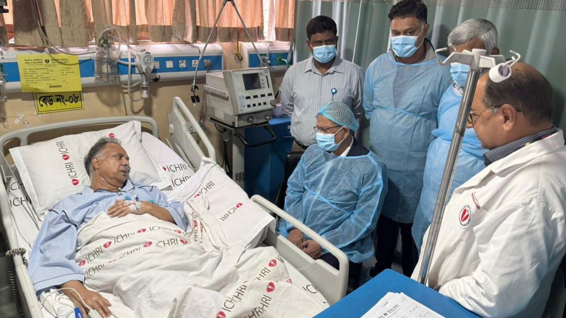 অসুস্থ হয়ে হাসপাতালে ভর্তি জ্বালানিমন্ত্রী ইকবাল হাসান, রাষ্ট্রপতির পরিদর্শন